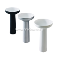 Pedestal black pure acrylic washbasin for hotel